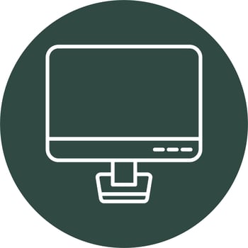 Monitor Vector Icon