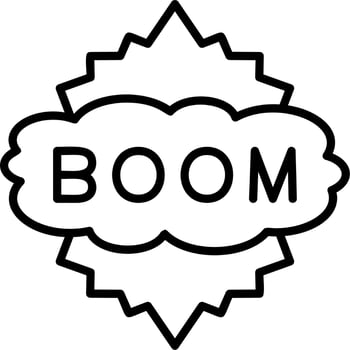 Boom Vector Icon