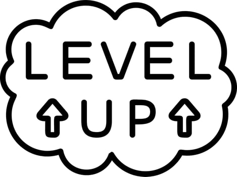 Level Up Vector Icon