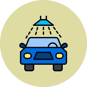 Car Wash Vector Icon