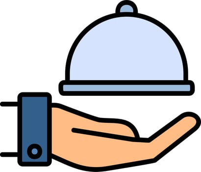Room Service Vector Icon