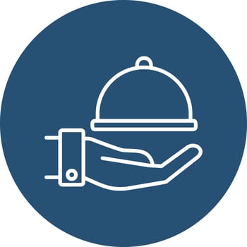 Room Service Vector Icon