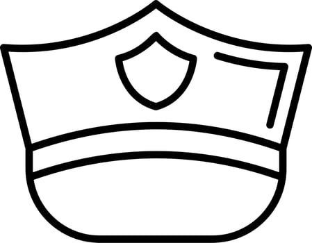 Police Cap Vector Icon