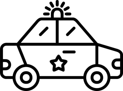 Police Car Vector Icon