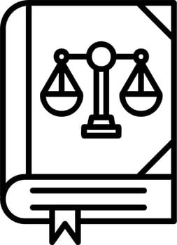 Law Book Vector Icon