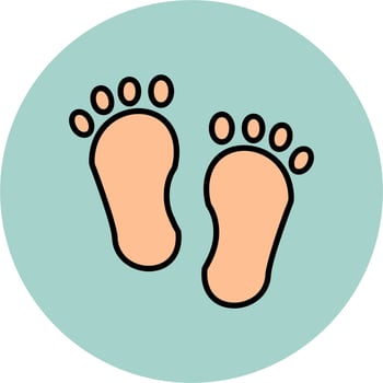 Footprint Vector Icon