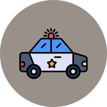 Police Car Vector Icon