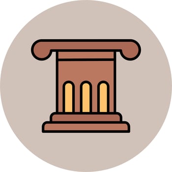 Roman Law Vector Icon
