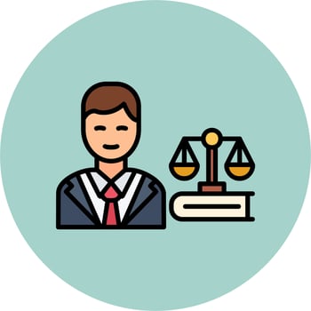Lawyer Vector Icon