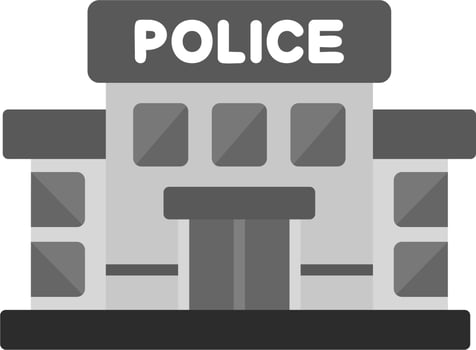 Police Station Vector Icon