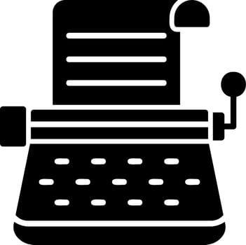 Typewriter Vector Icon