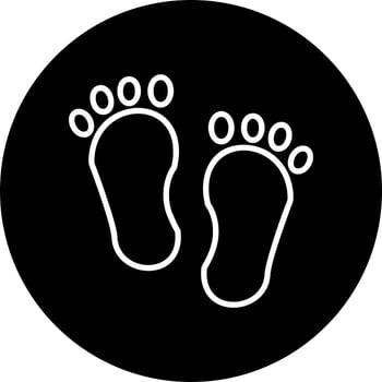 Footprint Vector Icon