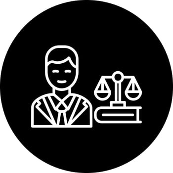 Lawyer Vector Icon