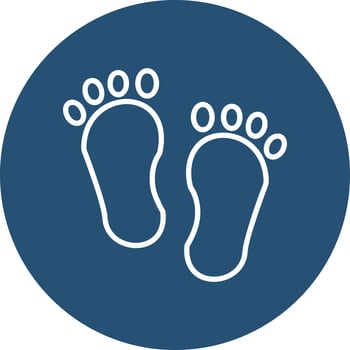 Footprint Vector Icon