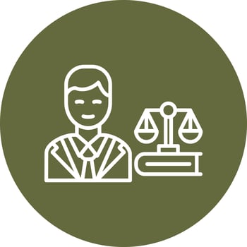 Lawyer Vector Icon