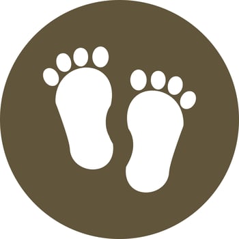 Footprint Vector Icon
