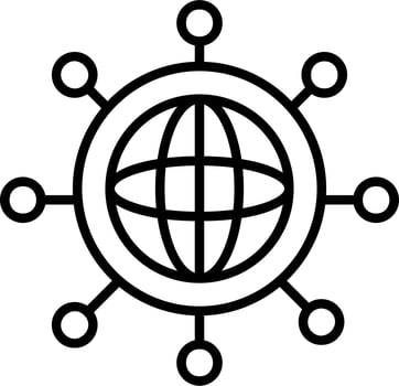 Global Network Vector Icon