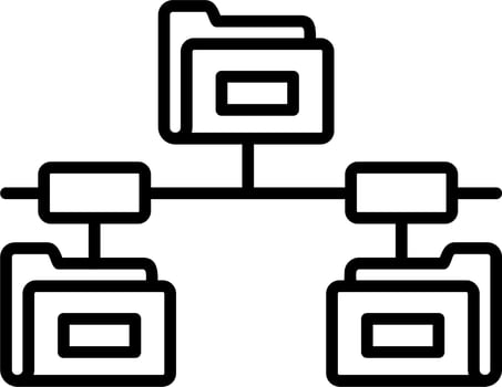Folder Network Vector Icon
