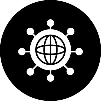 Global Network Vector Icon