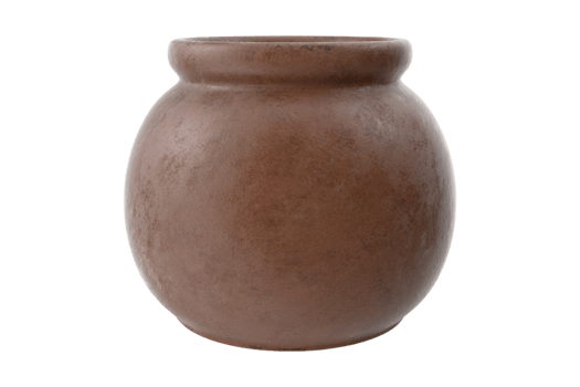 Brown vase isolated on a transparent background png