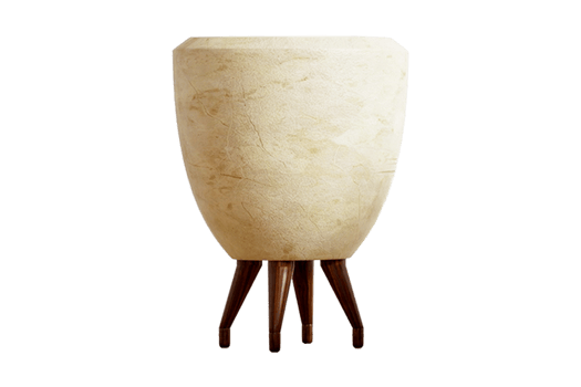 Beige bench isolated on a transparent background png