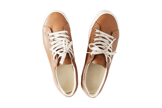 Brown shoes isolated on a transparent background png
