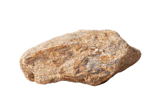Beige stone isolated on a transparent background png