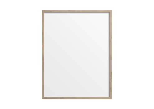 Wooden portrait picture mockup isolated on a transparent background png