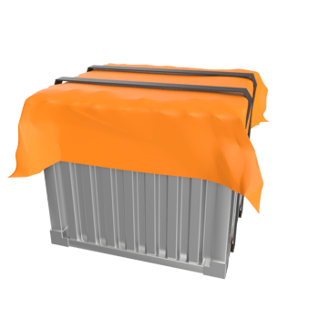 Container isolated on transparent png