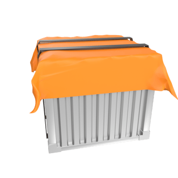 Container isolated on transparent png