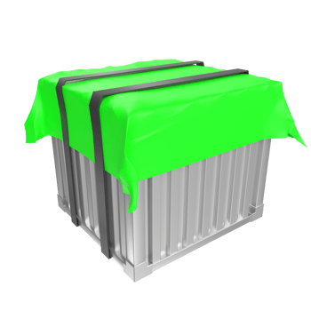 Container isolated on transparent png
