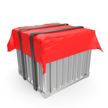 Container isolated on transparent background png