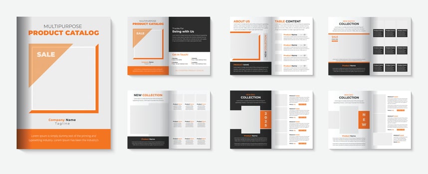 catalog template with  furniture catalogue design for business booklet pro download vector