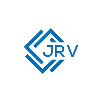 JRV letter logo design on white background. JRV creative circle letter logo concept. JRV letter design. vector