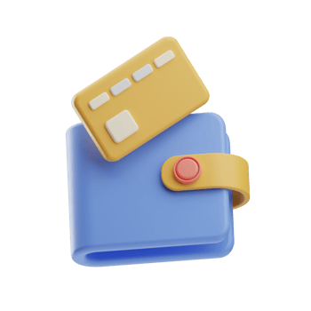 home screen wallet illustration 3d png