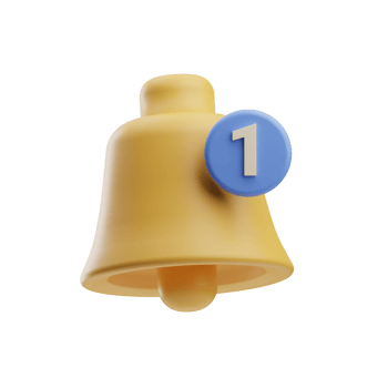 home screen notification illustration 3d png