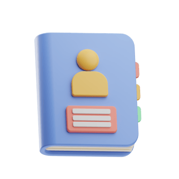 home screen contact illustration 3d png