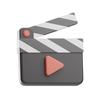 home screen film illustration 3d png