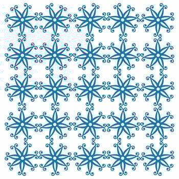 Floral Pattern. Vector Flower Seamless Background.