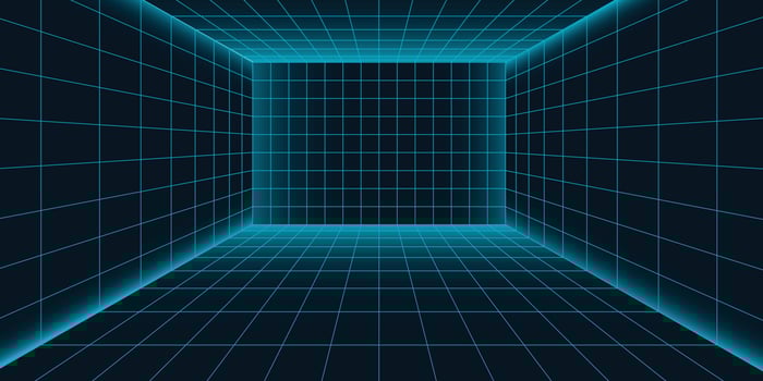 Retro futuristic floor with neon light vector