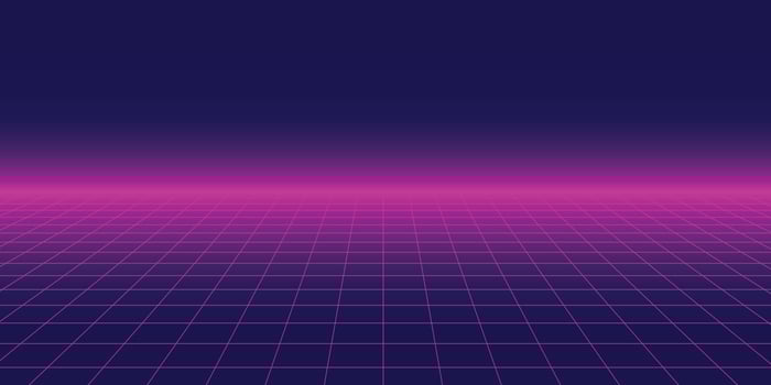 abstract retro futuristic wireframe background vector