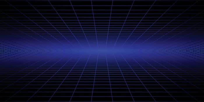 disco floor with neon light in retro futuristic concept vector