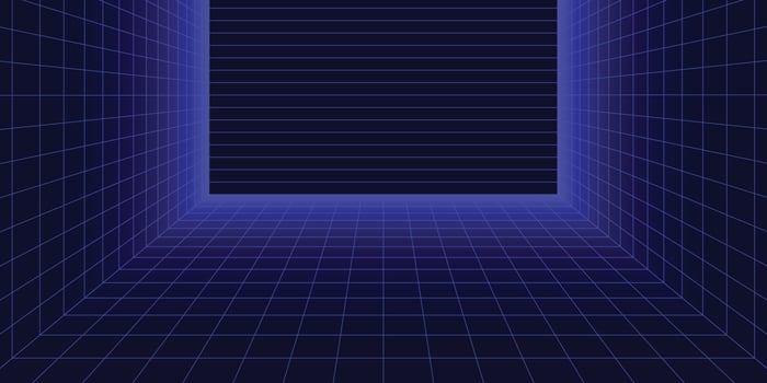 Grid retro futuristic for background vector