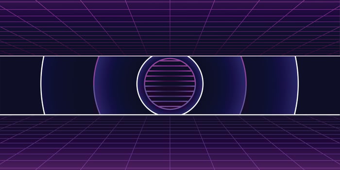 background with neon glowing lines vector