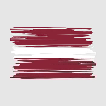 Latvia Flag Brush vector