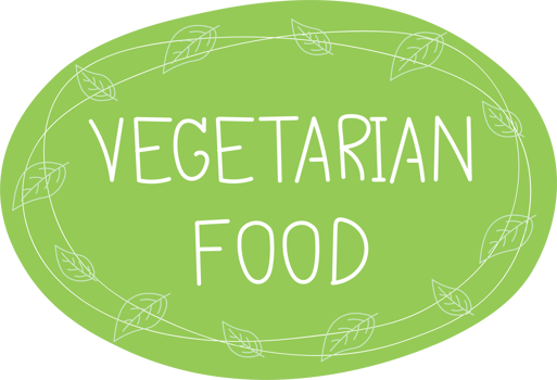 Vegetarian product label. png
