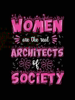 International Women's stickers lettering typography t-shirt design vector