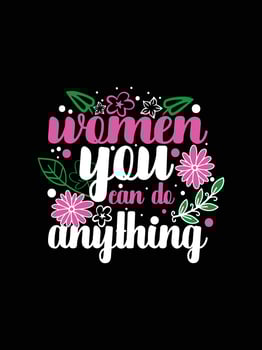 International Women's stickers lettering typography t-shirt design vector