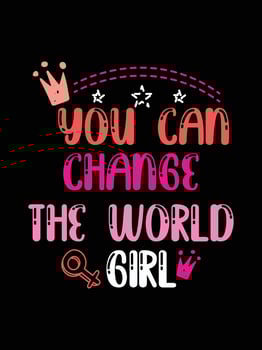 International Women's stickers lettering typography t-shirt design vector