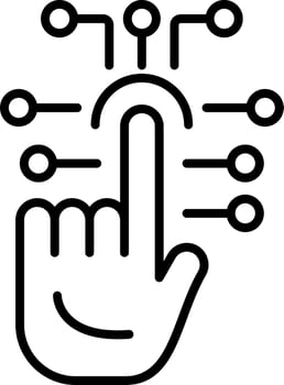 Touch Technology vector icon